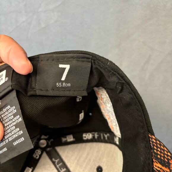 Giants Hat 2012 World Series Fall Classic Patch Snakeskin 59Fifty Fitted Size 7 - Picture 12 of 13